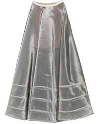 Gemy Maalouf - Metallic Tiered Skirt - Lyst