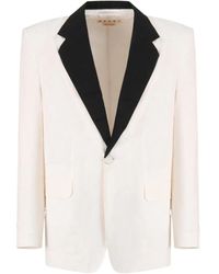 Marni - Contrasting-Collar Blazer - Lyst