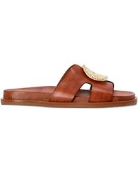 Kotris Sandals - Medal-Embellished Leather Sandals - Lyst