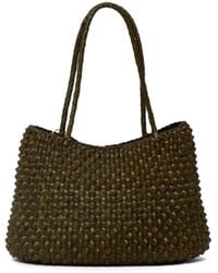 Dragon Diffusion - S. Croce Cactus Woven Leather Tote Bag - Lyst