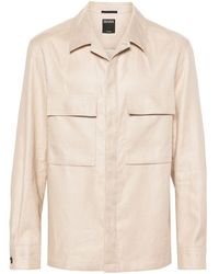 Zegna - Chest-pockets Linen Shirt - Lyst