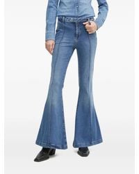 Liu Jo - Panelled Flared Jeans - Lyst