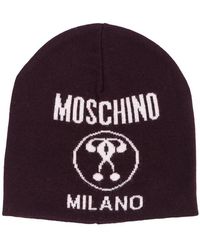 moschino hat and scarf set