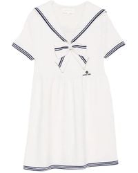 ShuShu/Tong - Bow-Detail Sailor-Collar Mini Dress - Lyst