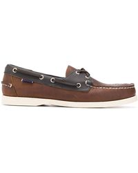 Sebago Chaussures bateau à design à empiècements - Marron