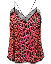 Zadig & Voltaire - Top Christy con stampa - Lyst