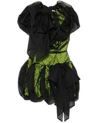 Viktor & Rolf - Polka-Dot Ruffled Mini Dress - Lyst