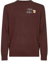 Mc2 Saint Barth - Felpa Girocollo Con Logo Ricamato - Lyst