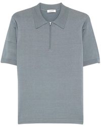 Sandro - Knitted Polo With Zip Collar - Lyst