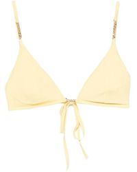 KARL LAGERFELD - Chain-Link Triangle Bikini Top - Lyst