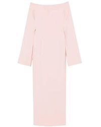 Solace London - Marcella Off-The-Shoulder Cape-Sleeve Maxi Dress - Lyst