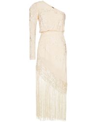 Johanna Ortiz Jurk Met Franje - Naturel