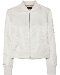 Theory - Cropped Bomber Jacket - Lyst