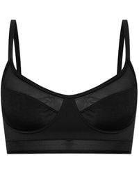 Heist - Sheer-Panelled Bralette - Lyst