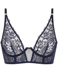 Aubade - Satin Memories Embroidered Bustier Bra - Lyst