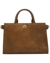 Burberry - Cotswolds Suede Small Tote Bag - Lyst
