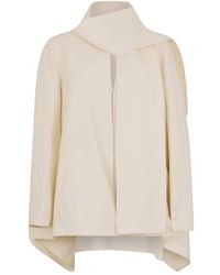 Valentino Garavani - Caban Draped Collared Jacket - Lyst