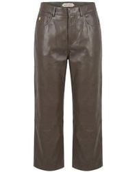 Alberta Ferretti - Logo-Plaque Trousers - Lyst