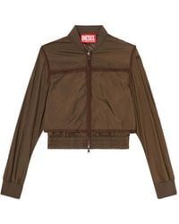 DIESEL - Zip-Up Bomber Jacket - Lyst
