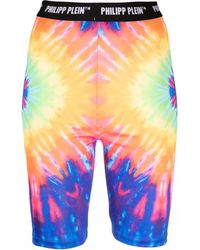 Philipp Plein - Short De Cyclisme À Imprimé Tie-Dye - Lyst