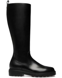 Bally - Stiefel Mit Logo-Schild - Lyst