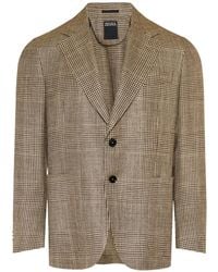 ZEGNA - Check Jacket - Lyst
