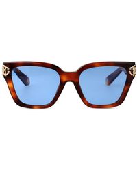 Roberto Cavalli - Sonnenbrille Mit Logo-Schild - Lyst