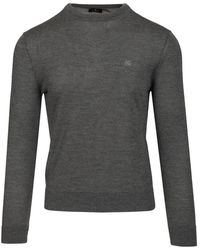 Etro - Fuji Pullover Mit Logo - Lyst