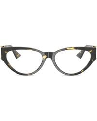 Versace - Cat-Eye-Brille Mit Logo - Lyst