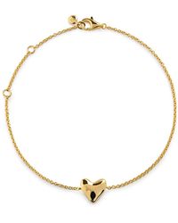 Monica Vinader - Heart Chain Bracelet - Lyst