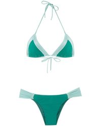 Brigitte Bardot Tatiana Melissa Color Block Bikini Set - Green