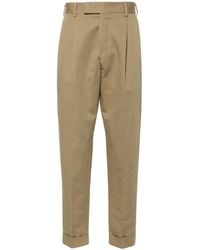 PT Torino - Mid-Rise Tapered Trousers - Lyst