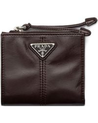 Prada - Small Leather Wallet - Lyst