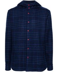 Kiton - Checked Cashmere Shirt - Lyst