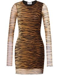 Moschino - Robe Courte À Motif Animalier - Lyst