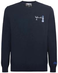 MC2 Saint Barth - Pull Heron À Col Ras Du Cou Et Broderie - Lyst