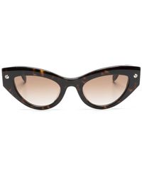 Alexander McQueen - Spike-stud Detail Cat-eye Sunglasses - Lyst