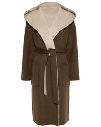 P.A.R.O.S.H. - Hooded Belted Coat - Lyst