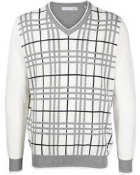 Private Stock - The Ivan Checked Jumper - Lyst