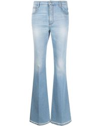 Ermanno Scervino Mid-rise Flared Jeans - Blue