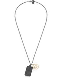 Philipp Plein - Plein Tag Logo-Plaque Necklace - Lyst