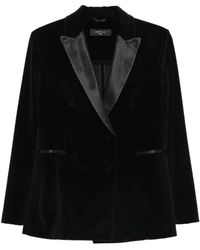 Circolo 1901 - Double-Breasted Velvet Jacket - Lyst