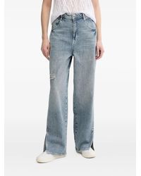 ARMANI EXCHANGE - Jean À Patch Logo - Lyst
