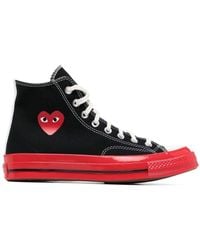 COMME DES GARÇONS PLAY - Comme Des Garçons Play X Converse Canvas High-top Trainers - Lyst