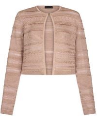 Liu Jo - Openwork Button Cardigan - Lyst