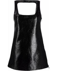 Courreges - Sleeveless Vinyl Mini Dress - Lyst