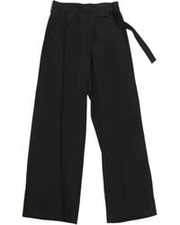 Yohji Yamamoto - Wrap-Design Trousers - Lyst