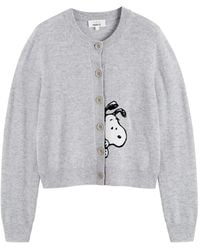 Chinti & Parker - X Peanuts Snoopy Peekabow Cardigan - Lyst