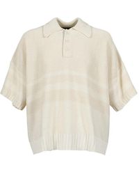 Wales Bonner - Calm Knit Polo Shirt - Lyst