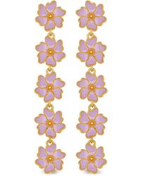 Oscar de la Renta - Cherry Blossom ドロップピアス - Lyst